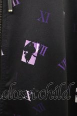 画像3: NieR Clothing / 総柄ZIPパーカー  黒×紫 H-26-04-03-064-PU-TO-KB-ZH (3)