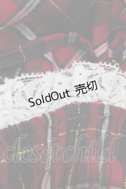 画像8: PUTUMAYO / タータンチェックSET  赤黒チェック H-26-04-03-006-PT-OP-AK-ZH