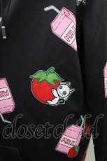 画像3: NieR Clothing / 総柄ZIPパーカー  いちごみるく/Nierちゃん H-26-04-03-066-PU-TO-KB-ZH (3)
