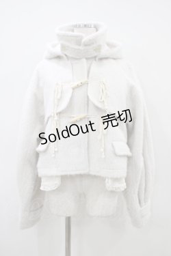 画像1: merry jenny / milk shaggy Duffle Coat  オフホワイト H-26-04-03-068-LO-CO-KB-ZH