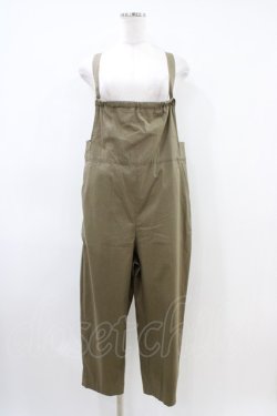 画像1: Jane Marple Dans Le Salon / テーパードサロペットパンツ  カーキ H-26-04-03-007-JM-PA-KB-ZH