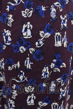 画像3: Jane Marple Dans Le Salon / Dance with roses dress pants  ボルドー H-26-04-03-009-JM-PA-KB-ZH