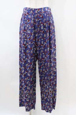 画像1: Jane Marple Dans Le Salon / Dance with roses dress pants  ネイビー H-26-04-03-010-JM-PA-KB-ZH