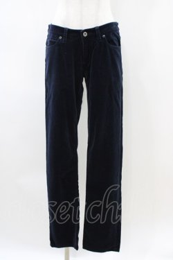 画像1: Jane Marple Dans Le Salon / コットンベルベットパンツ  ネイビー H-26-04-03-012-JM-PA-KB-ZH