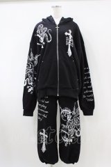 DimMoire / CORE SIGILパーカー＆パンツ  ブラック H-26-04-03-014-0-OP-KB-ZH