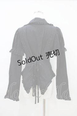 画像2: PUTUMAYO / 2WAYフリルブラウス  黒 H-26-04-03-017-PT-BL-AK-ZH