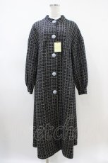 画像5: Maison de minette / Glitter tweed coat&fur tippet  navy H-26-04-03-018-LO-CO-KB-ZTC054 (5)