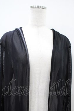 画像4: Na+H / ecネットパーカー  ブラック H-26-04-03-019-PU-TO-KB-ZH