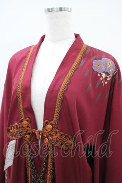 画像4: Ozz oneste / 着物風羽織  エンジ H-26-04-03-020-OO-JA-KB-ZH