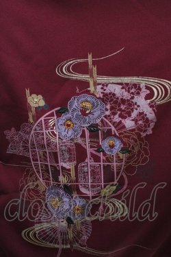 画像5: Ozz oneste / 着物風羽織  エンジ H-26-04-03-020-OO-JA-KB-ZH