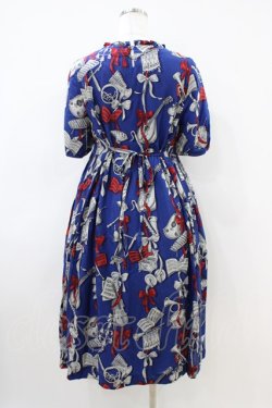 画像2: Jane Marple / Pieces of musicランタンスリーブドレス  ライトネイビー H-26-04-03-023-JM-OP-KB-ZH