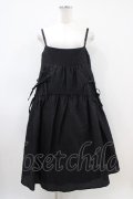 Candy Stripper / SWEET THINGS CAMISOLEワンピース  ブラック H-26-04-03-024-PU-OP-KB-ZH
