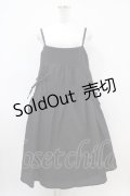 Candy Stripper / SWEET THINGS CAMISOLEワンピース  ブラック H-26-04-03-024-PU-OP-KB-ZH