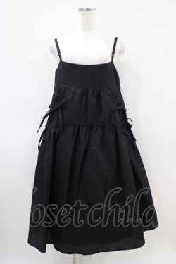 画像1: Candy Stripper / SWEET THINGS CAMISOLEワンピース  ブラック H-26-04-03-024-PU-OP-KB-ZH