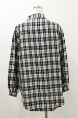 画像2: NieR Clothing / チェックシャツ F 白×黒 H-26-04-04-041-PU-BL-AK-ZH (2)