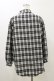 画像2: NieR Clothing / チェックシャツ F 白×黒 H-26-04-04-041-PU-BL-AK-ZH (2)