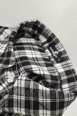 画像3: NieR Clothing / チェックシャツ F 白×黒 H-26-04-04-041-PU-BL-AK-ZH (3)