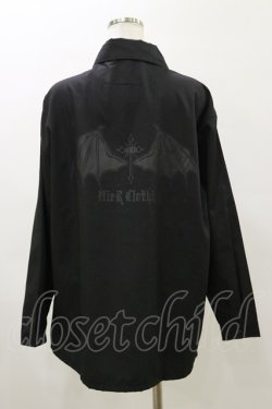 画像2: NieR Clothing / チェーン付きシャツ F 黒 H-26-04-04-042-PU-BL-AK-ZH