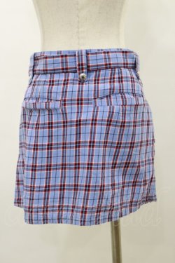 画像2: Candy Stripper / CHECK BELTED SKIRT S ブルー H-26-04-04-050-PU-SK-KB-ZH