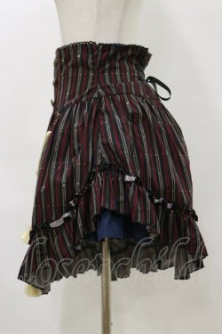 画像3: PUTUMAYO / Midnight Paradeアシメスカート  黒赤ストライプ/紺 H-26-04-04-052-PT-SK-KB-ZH