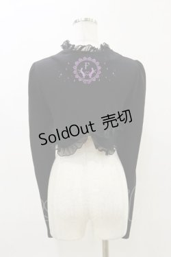 画像2: FRILL / バック刺繍ボレロ  黒 H-26-04-04-007-HN-TO-AK-ZH
