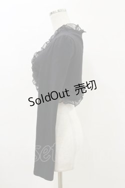 画像3: FRILL / バック刺繍ボレロ  黒 H-26-04-04-007-HN-TO-AK-ZH