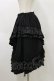 画像3: Qutie Frash / ジャガードフリル3段フリルスカート  黒 H-26-04-04-057-QU-SK-AK-ZH (3)