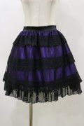MR corset / レースレイヤードスカート  黒×紫 H-26-04-04-058-PU-SK-AK-ZH