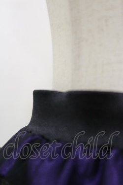 画像3: MR corset / レースレイヤードスカート  黒×紫 H-26-04-04-058-PU-SK-AK-ZH