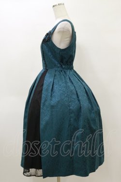 画像3: axes femme kawaii / チャイナジャガードジャンスカ  ブルーグリーン H-26-04-04-062-AX-OP-KB-ZH