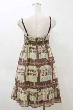 画像2: Emily Temple cute / マリーアントワネットマーケットノースリーブワンピース  茶 H-26-04-04-064-ET-OP-AK-ZH