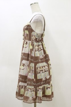 画像3: Emily Temple cute / マリーアントワネットマーケットノースリーブワンピース  茶 H-26-04-04-064-ET-OP-AK-ZH