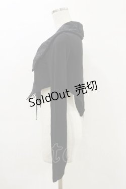 画像3: GRAMM / プリントアシメボレロ  黒 H-26-04-04-008-HN-TO-AK-ZH