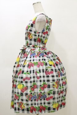 画像3: Jane Marple / フルーツピクニックスクエアドレス M 黒 H-26-04-04-065-JM-OP-KB-ZH