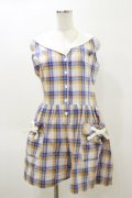 Katie / SHAKE A CHECK! play suit - ブルー H-26-04-04-066-LO-OP-KB-ZH