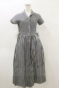 merry jenny / ギンガムシャツワンピース  黒 H-26-04-04-067-LO-OP-KB-ZH