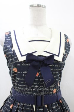 画像4: Innocent World / テディベアストーリーセーラージャンパースカート M ネイビー H-26-04-04-1036-IW-OP-NS-ZH