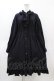 画像1: NIBBLE POISON / ガーゼフリルシャツワンピース M ブラック H-26-04-04-1037-0-OP-NS-ZH (1)