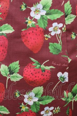 画像3: Perla nell' ostrica / いちごプリントキャンディボタンワンピース M レッド H-26-04-04-1038-EL-OP-NS-ZH