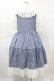 画像2: marcHenTica / チェックティアードワンピース Free ブルー H-26-04-04-1040-LO-OP-NS-ZH (2)