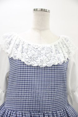 画像3: marcHenTica / チェックティアードワンピース Free ブルー H-26-04-04-1040-LO-OP-NS-ZH