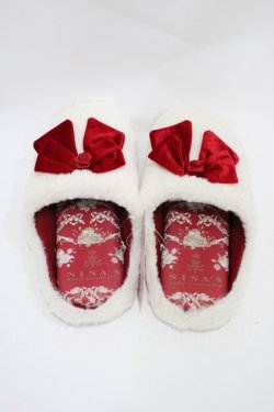 画像1: m petit by misako / AMRSバラリボン 23cm~25cm オフ/レッド H-26-04-04-1005-LO-ZA-NS-ZH