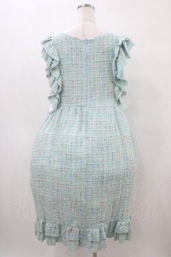 画像2: Nile Perch / ツイードフリルワンピース Free ミント H-26-04-04-1044-LO-OP-NS-ZH