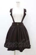 axes femme / サスペンダースカート M ブラウン H-26-04-04-1046-AX-SK-NS-ZH