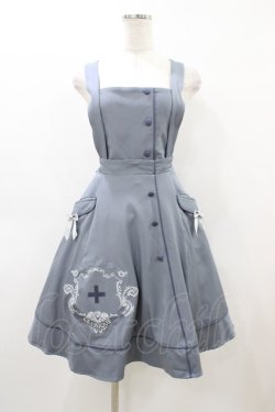 画像1: Amavel / Infirmiere Classiqueエプロンスカート(ミドル) Free サックス H-26-04-04-1047-CA-SK-NS-ZH