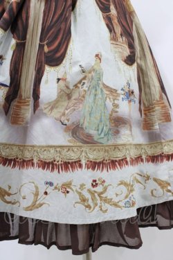 画像3: axes femme NOSTALGIE / 絵画柄スカート M ブラウン H-26-04-04-1049-AX-SK-NS-ZH