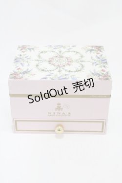 画像1: m petit by misako / ミラー付き収納ボックス(小物ケース)  ピンク H-26-04-04-1006-LO-ZA-NS-ZH