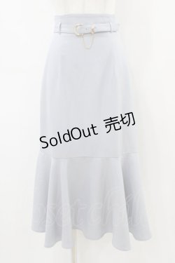 画像1: an another angelus / ゴールドバックルベルト付きマーメイドスカート Free GRAY H-26-04-04-1051-CA-SK-NS-ZH