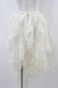 画像1: 名紗店（海外ロリータブランド） / オーバースカート L アイボリー H-26-04-04-1054-0-SK-NS-ZH