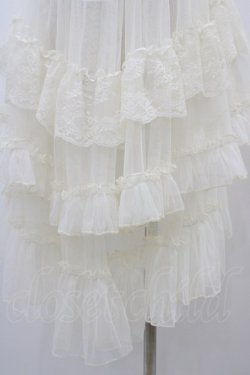 画像3: 名紗店（海外ロリータブランド） / オーバースカート L アイボリー H-26-04-04-1054-0-SK-NS-ZH